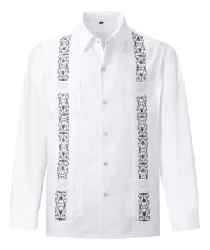 Guayabera para adulto mayor