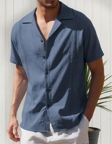 Guayabera para adulto mayor