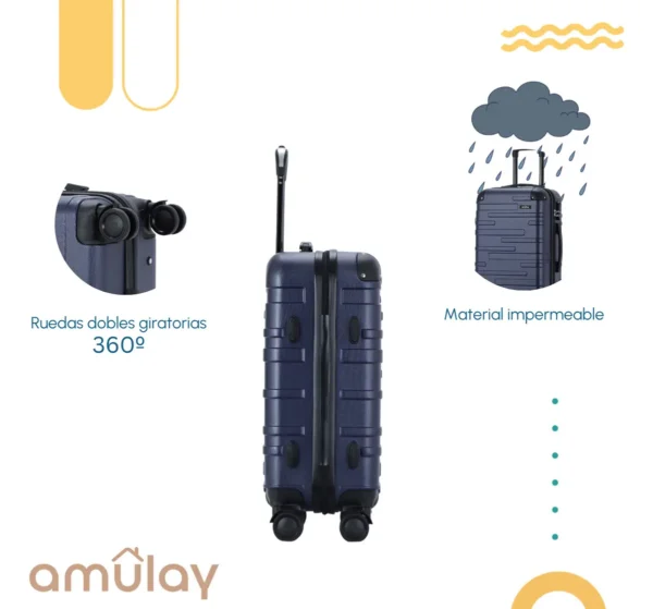 Maleta-De-Mano-20in-Praga-Cabina-Carry-On-10kg-Candado-Ruedas-360°