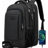 Mochila Para Laptop Hombre Impermeable Reforzada Antirrobo 15.6 Pulgadas USB Viaje Escolar Grande Capacidad 35L Negro