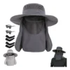 Sombrero De Sol Gorra Protección Cuello+manga+gafa Set