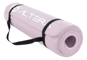 Tapete Yoga Portatil Ejercicio Pilates Correa Transportadora Color Lila Bruguer