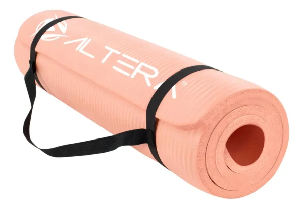 Tapete Yoga Portatil Ejercicio Pilates Correa Transportadora Color Lila Bruguer