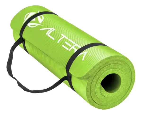 Tapete Yoga Portatil Ejercicio Pilates Correa Transportadora Color Lila Bruguer
