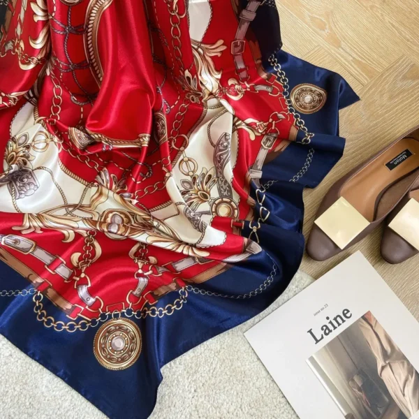 Mascada Ejecutiva Pashmina Pañoleta Para Dama Elegante Seda