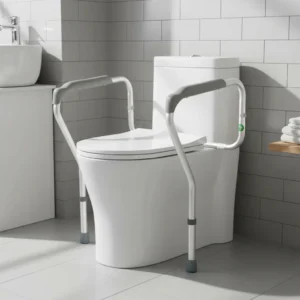 Barra de apoyo en el inodoro