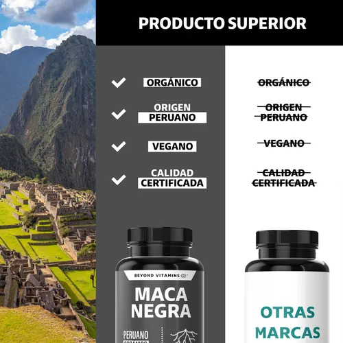 Maca negra1 Maca Negra -Testo Vegano - Vitaminas Hombres / Mujer