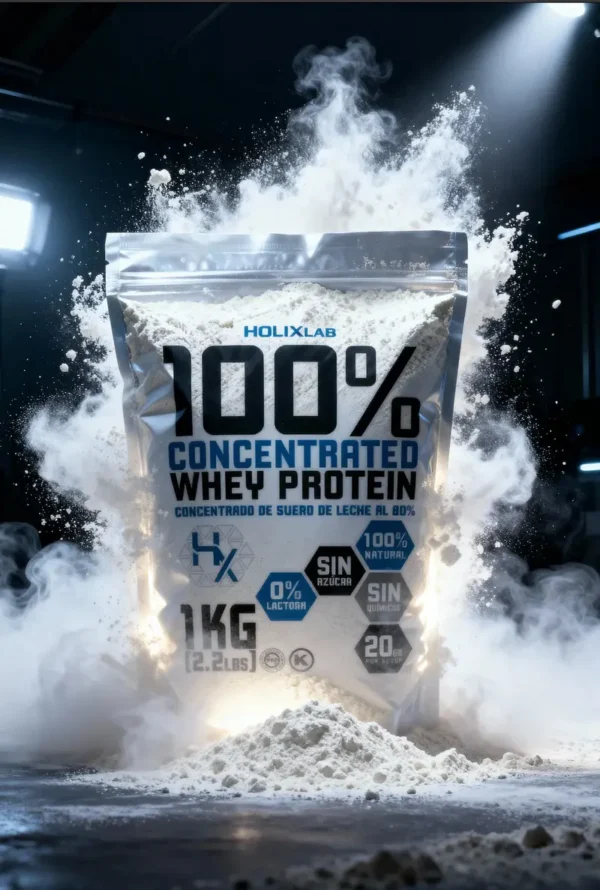 Proteína Whey Isolean Holix Lab 1kg Sin Sabor Suero 90% Aislada