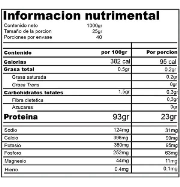Proteína Whey Isolean Holix Lab 1kg Sin Sabor Suero 90% Aislada