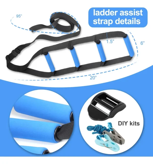 Asistencia De Escalera Para Cama Con 4 Agarres Ajustables