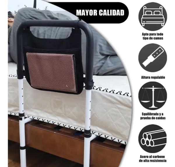Barra De Asistencia Para Adulto Mayor De Cama Organizador