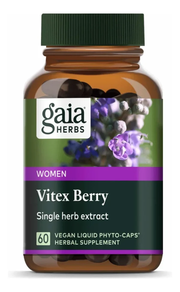 Baya Vitex Balance Hormonal Para Mujer Gaia Herbs 60caps Sabor Sin Sabor