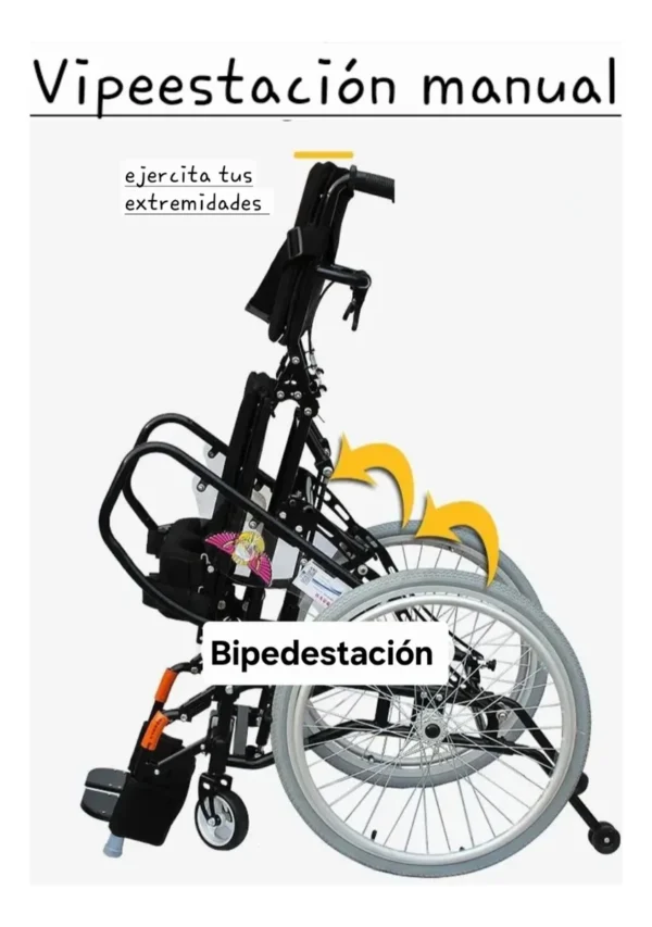 Silla De Ruedas Para Ponerse De Pie - bipedestadoras-Usada