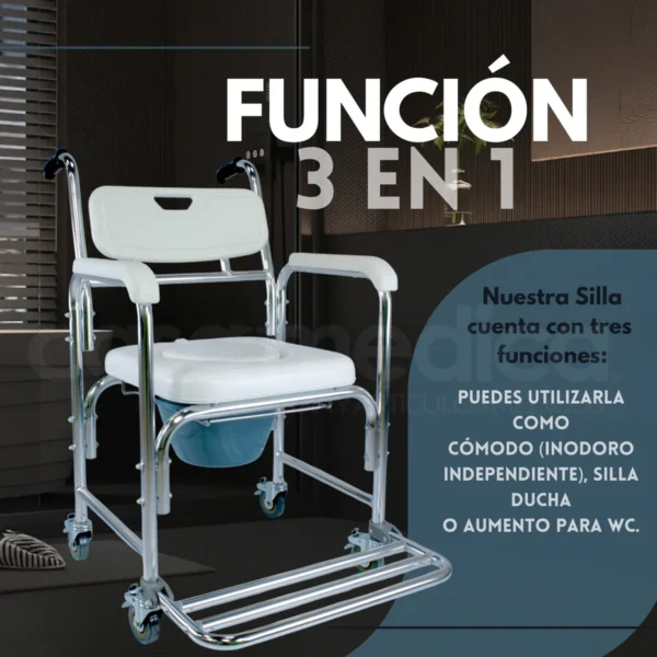 Silla con baño portatil