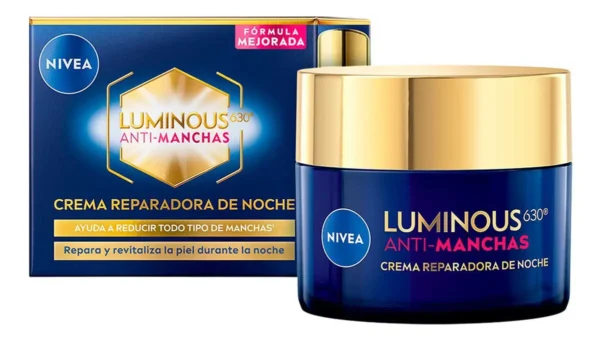 crema-aclarante-facial-de-noche-NIVEA-Luminous-630-Crema-Reparadora