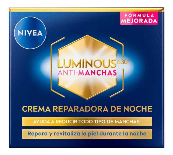 crema-aclarante-facial-de-noche-NIVEA-Luminous-630-Crema-Reparadora