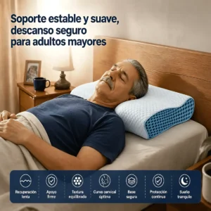 Almohada Suave Y Segura Para Adultos Mayores Que Duermen