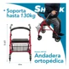 Andadera Ortopédica Todo Terreno con Asiento para Adultos Mayores