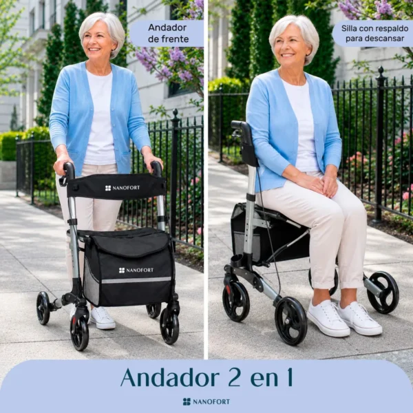 Andadera Silla Ortopedica Plegable Adulto Mayor