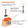 Antena de TV Digital 4K HD Para Interiores Con Amplificador de Señal