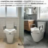 Aumento Para Wc Asiento Elevador Baño Descansabrazos Seguro