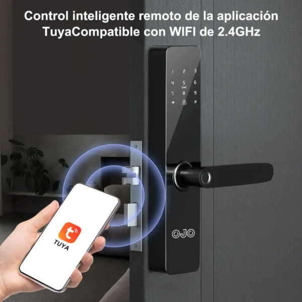 Cerradura Inteligente Electrónica Ojo® con Huella Digital y Clave
