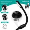 Lámpara de Lectura Recargable con 9 LED y Brillo Regulable