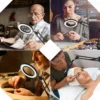 Lámpara LED con Lupa 10X y Brazo Ajustable