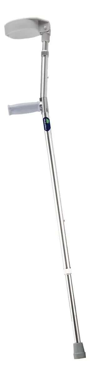 Muleta Canadiense Ajustable 14 Niveles Antideslizante Ligera Color Gris