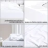 Protector Cubre Colchón Impermeable Decoración 198x203 King Color Blanco Puro Oscuro Diseño De La Tela Liso