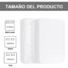Protector Cubre Colchón Impermeable Decoración 198x203 King Color Blanco Puro Oscuro Diseño De La Tela Liso