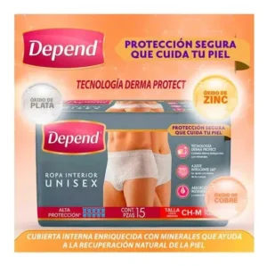 Ropa Interior para Incontinencia Depend® Derma Protect Unisex Mediano