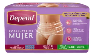 Ropa Interior para Incontinencia Depend® Mujer Grande / Extra Grande