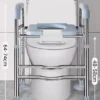 Soporte Para Inodoro Con Apoyabrazos, Ajustable En Altura