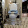 Soporte Para Inodoro Con Apoyabrazos, Ajustable En Altura