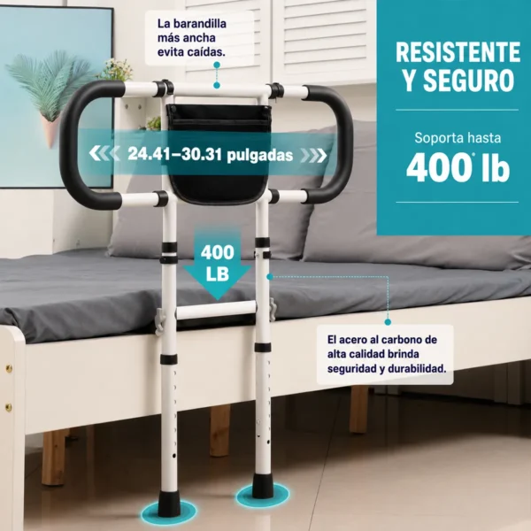 Barra de Apoyo para Cama Ajustable para Adultos Mayores