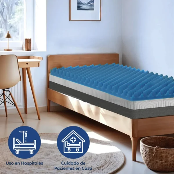 Colchon Cascaron De Huevo Para Cama Antillagas Y Antiescaras