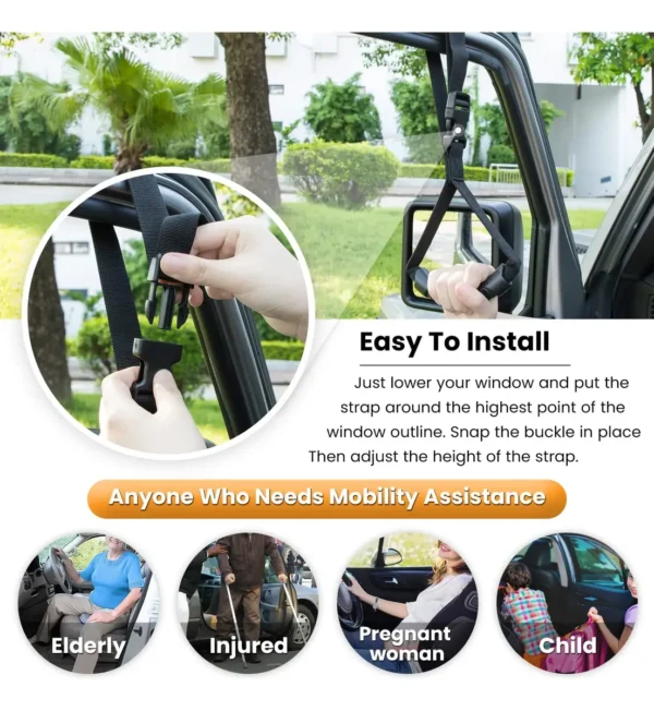Mango de Agarre Automático Ajustable para Vehículo