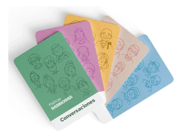 Platicar Sabroso Tarjetas Conversacionales, Adultos Mayores