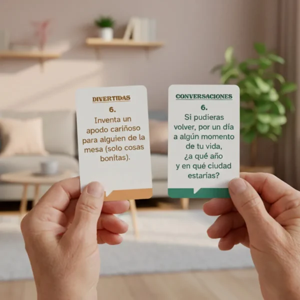 Platicar Sabroso Tarjetas Conversacionales, Adultos Mayores