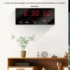Reloj Calendario Digital Adalene Led 14 Pulgadas Pantalla Grande